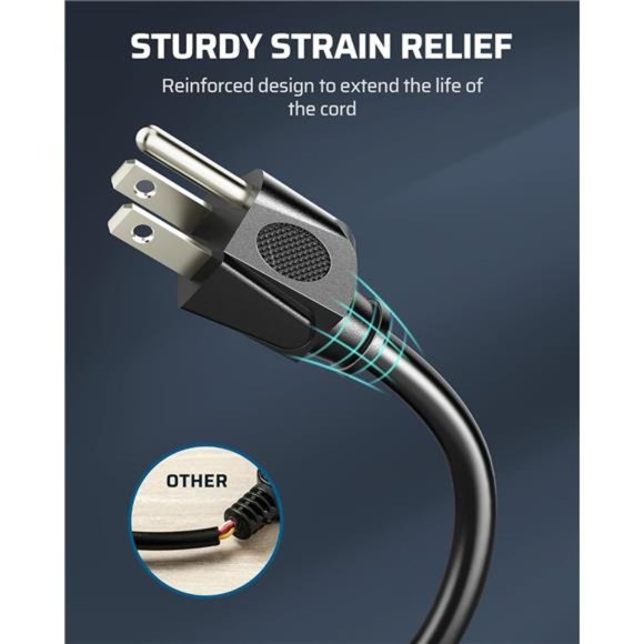 DEWENWILS Extension Cord Multiple Outlet Weatherproofs, 15 FT Pack of 2, Black - Picture 5 of 6